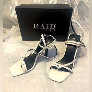 RAID Alayna heeled sandals in white